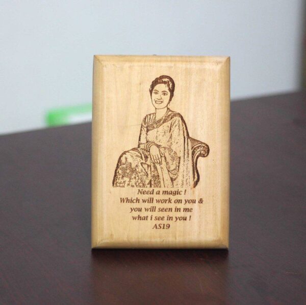 কাঠের ফটো ফ্রেম - wooden photo frame