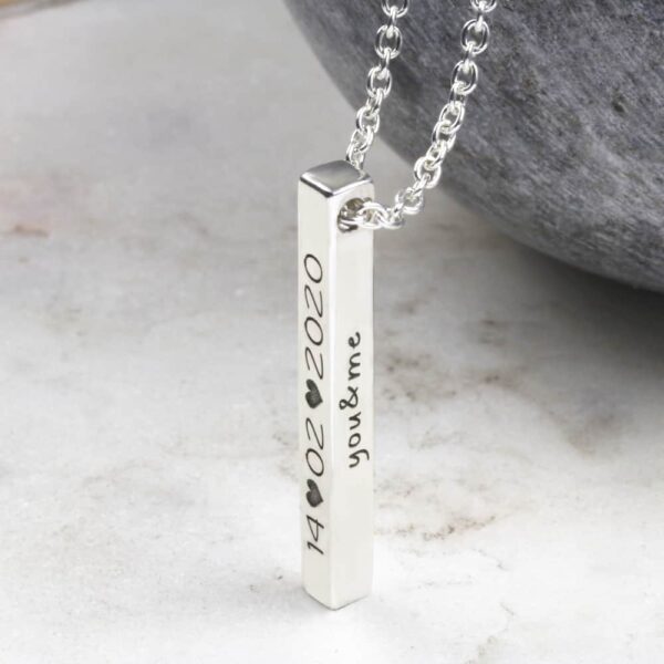 Customized bar locket - কাস্টমাইজড বার লকেট - Image 3
